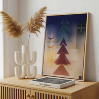 Framed Canvas - Framed canvas in a stylish interior setting