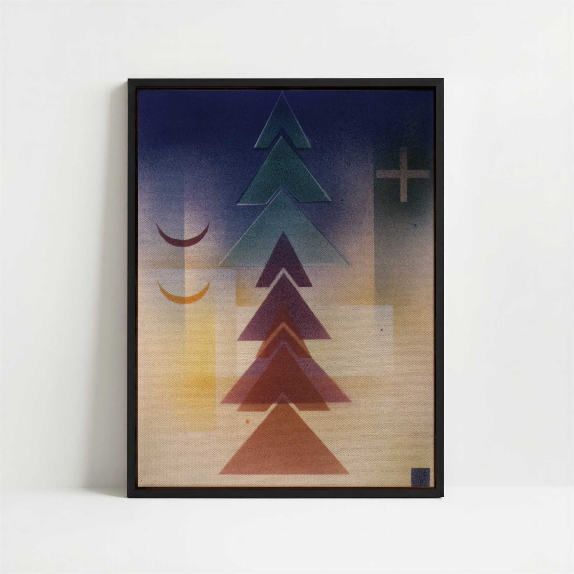 Framed Canvas - Framed canvas in black frame