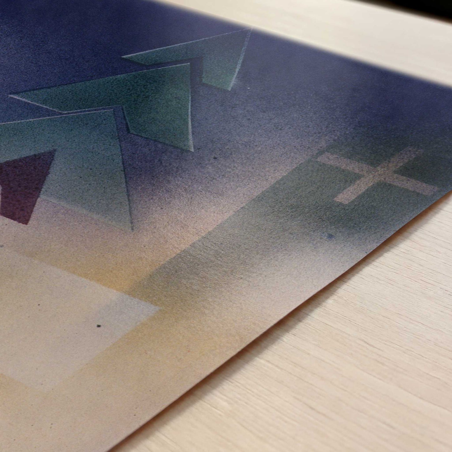 Into the Dark (1928) by Wassily Kandinsky – Art Print - Close-up detail of the art print