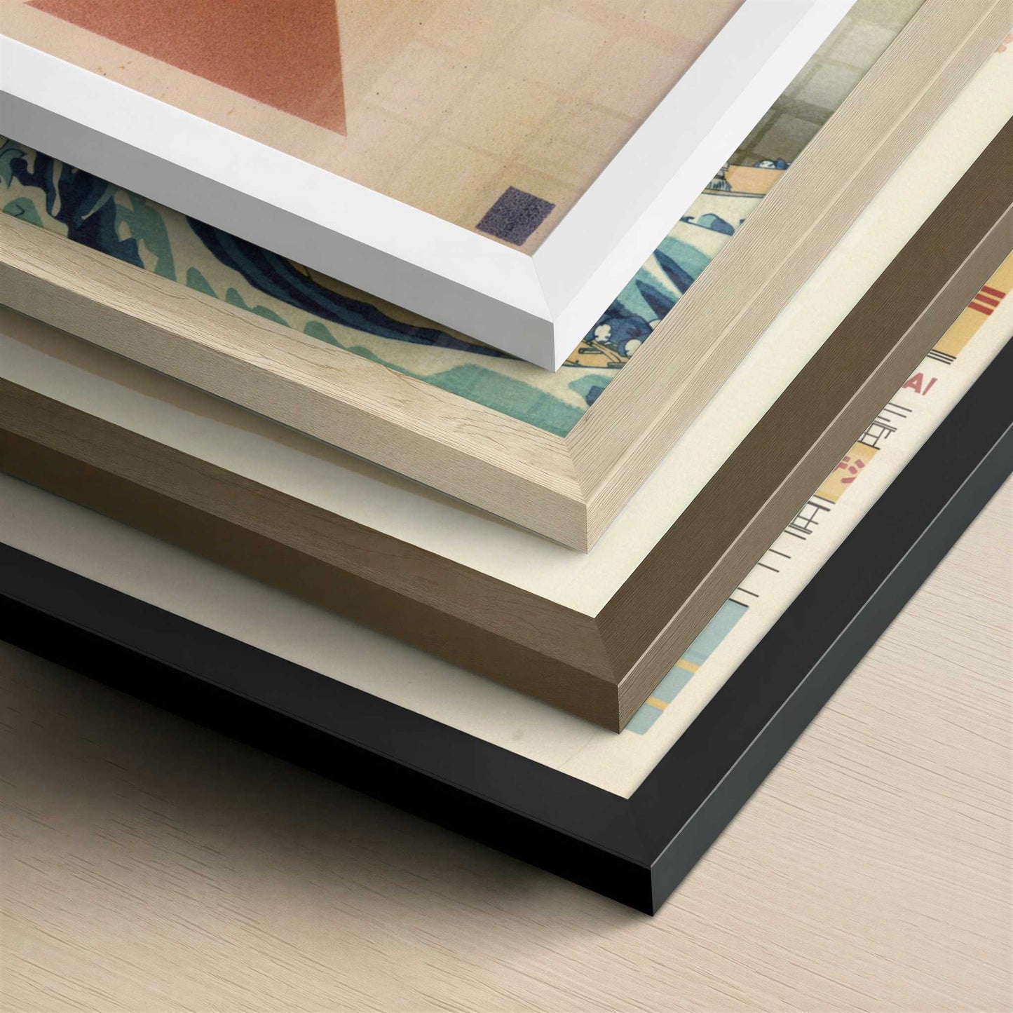 Into the Dark (1928) by Wassily Kandinsky – Art Print - Close-up detail of the different frames