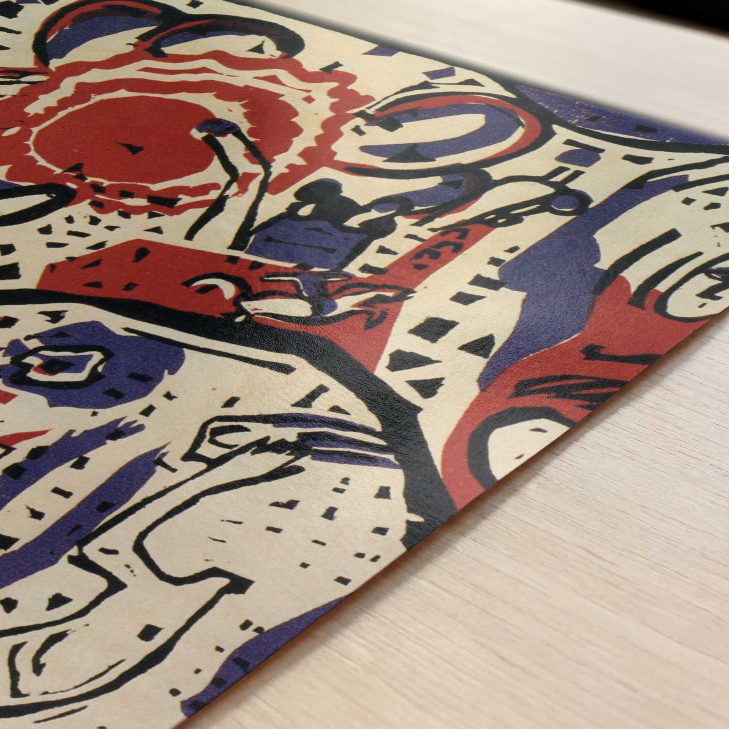 Large Resurrection (1911) by Wassily Kandinsky – Art Print - Close-up detail of the art print