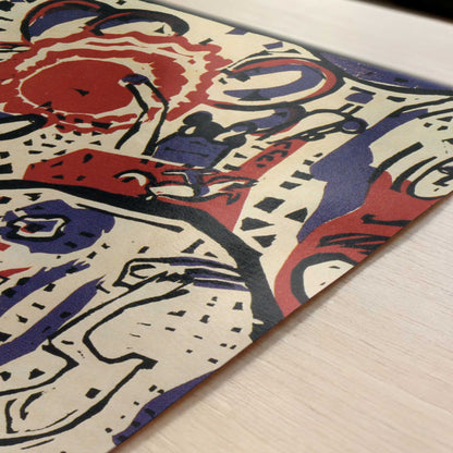 Large Resurrection (1911) by Wassily Kandinsky – Art Print - Close-up detail of the art print