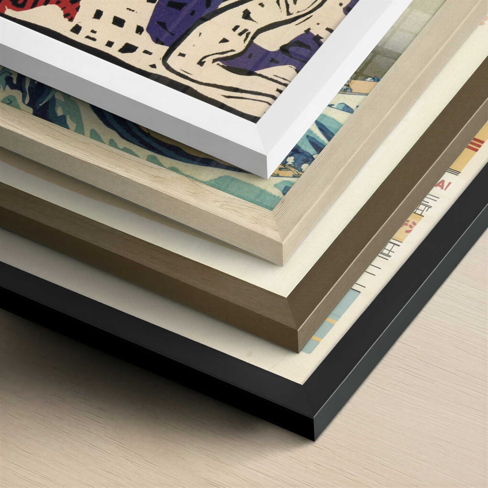 Large Resurrection (1911) by Wassily Kandinsky – Art Print - Close-up detail of the different frames