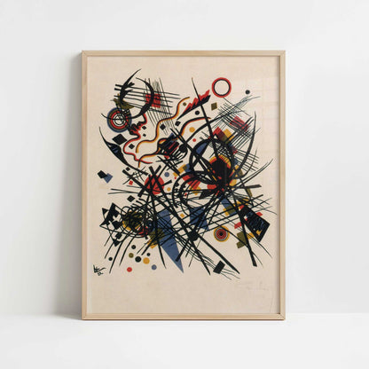 Lithograph for the Fourth Bauhaus Portfolio (1922) by Wassily Kandinsky – Art Print - Art print in oak frame