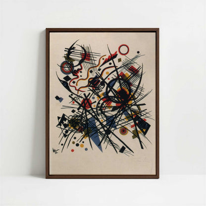 Framed Canvas - Framed canvas in dark wood color frame