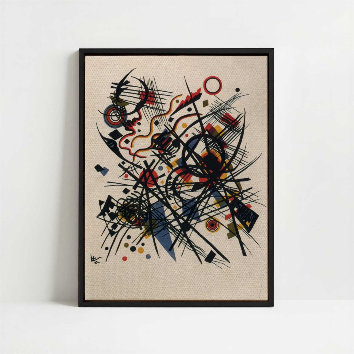 Framed Canvas - Framed canvas in black frame