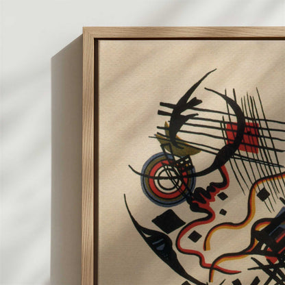 Framed Canvas - Close-up detail and texture of the framed canvas