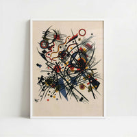 Lithograph for the Fourth Bauhaus Portfolio (1922) by Wassily Kandinsky – Art Print - Art print in white frame