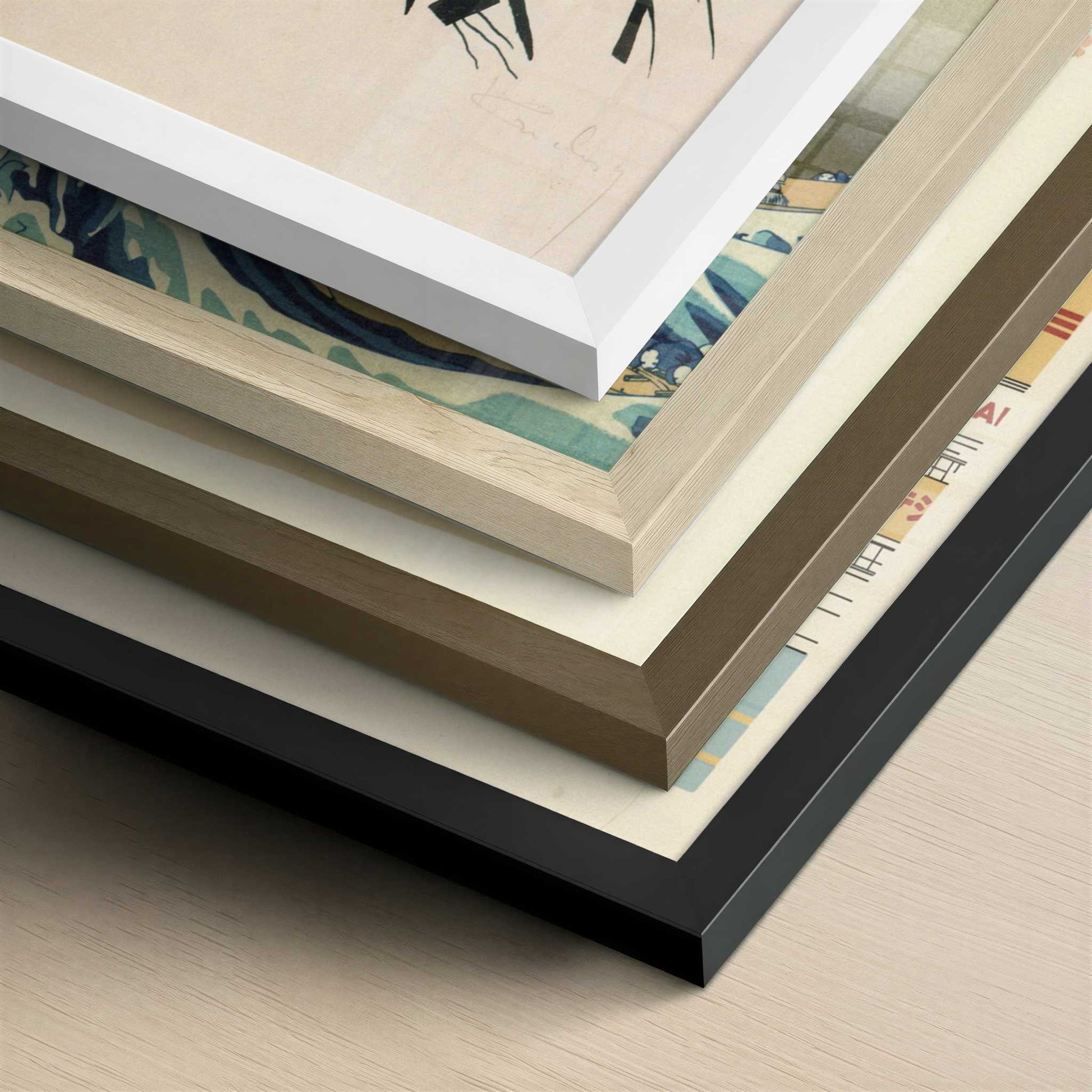 Lithograph for the Fourth Bauhaus Portfolio (1922) by Wassily Kandinsky – Art Print - Close-up detail of the different frames