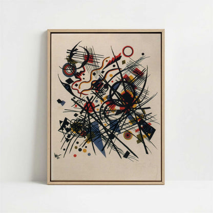 Framed Canvas - Framed canvas in oak color frame