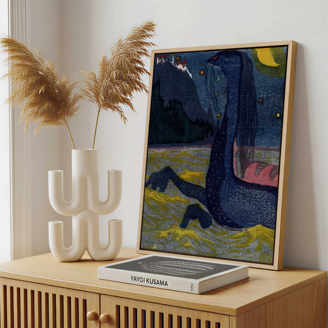 Framed Canvas - Framed canvas in a stylish interior setting