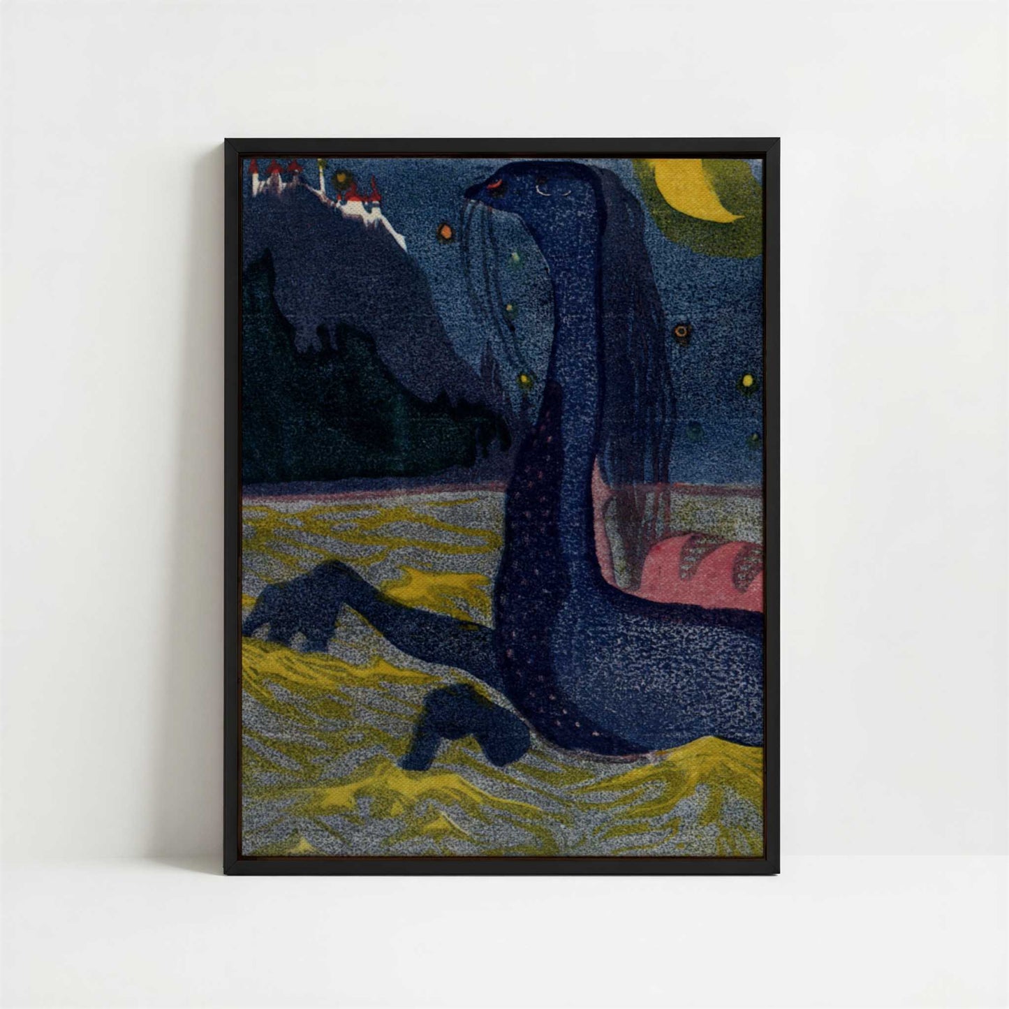 Framed Canvas - Framed canvas in black frame