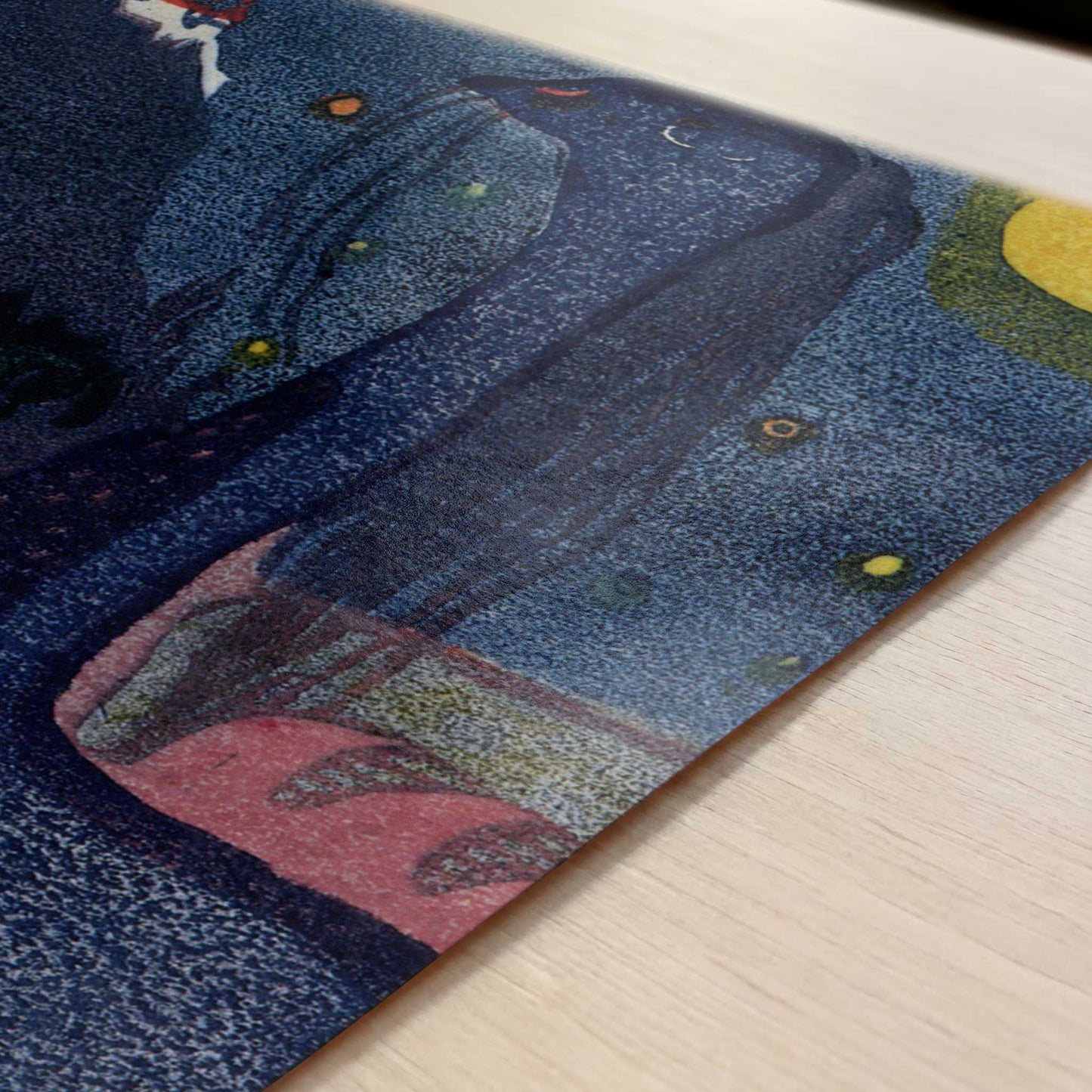 Moonlight (1907) by Wassily Kandinsky – Art Print - Close-up detail of the art print