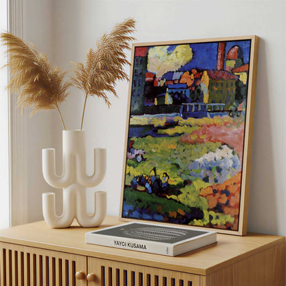 Framed Canvas - Framed canvas in a stylish interior setting