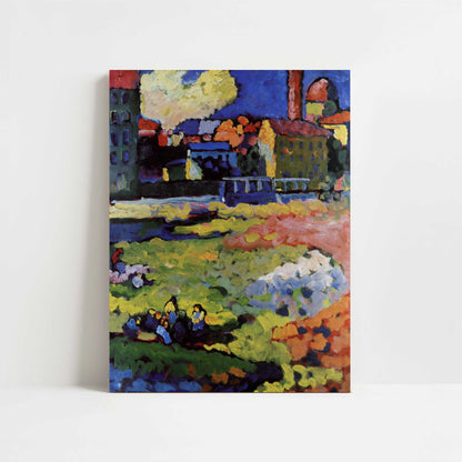 Munich-Schwabing with Church of St Ursula (1908) by Kandinsky – Art Print - Unframed art print