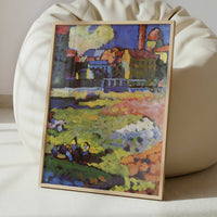 Munich-Schwabing with Church of St Ursula (1908) by Kandinsky – Art Print - Interior inspiration