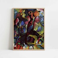 Picture with Archer (1909) by Wassily Kandinsky – Art Print - Art print in oak frame