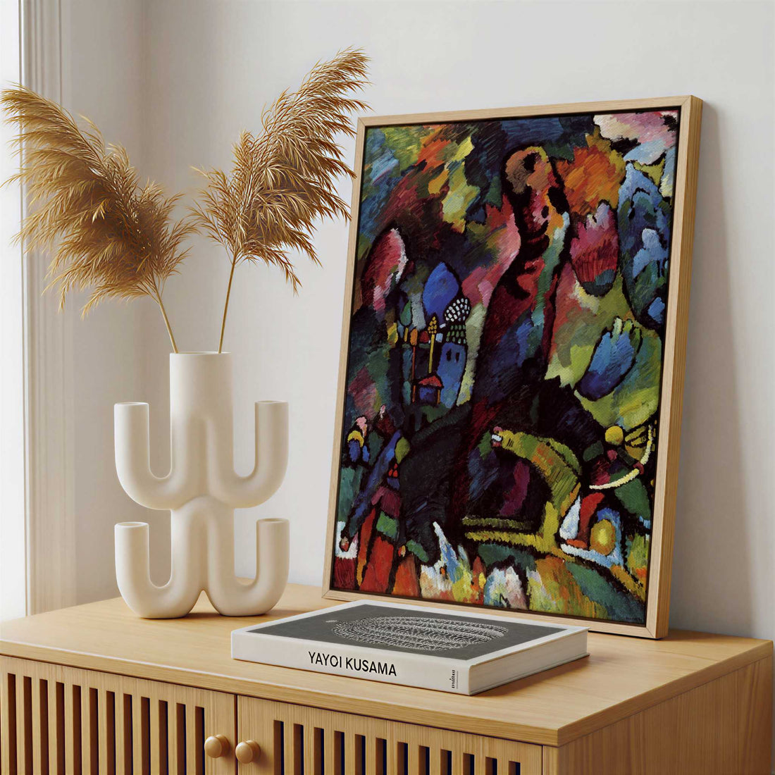 Framed Canvas - Framed canvas in a stylish interior setting