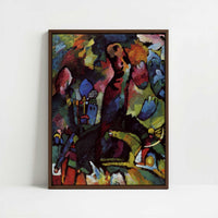 Framed Canvas - Framed canvas in dark wood color frame