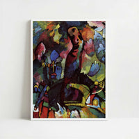 Picture with Archer (1909) by Wassily Kandinsky – Art Print - Art print in white frame