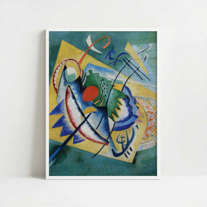 Red Oval (1920) by Wassily Kandinsky – Art Print - Art print in white frame