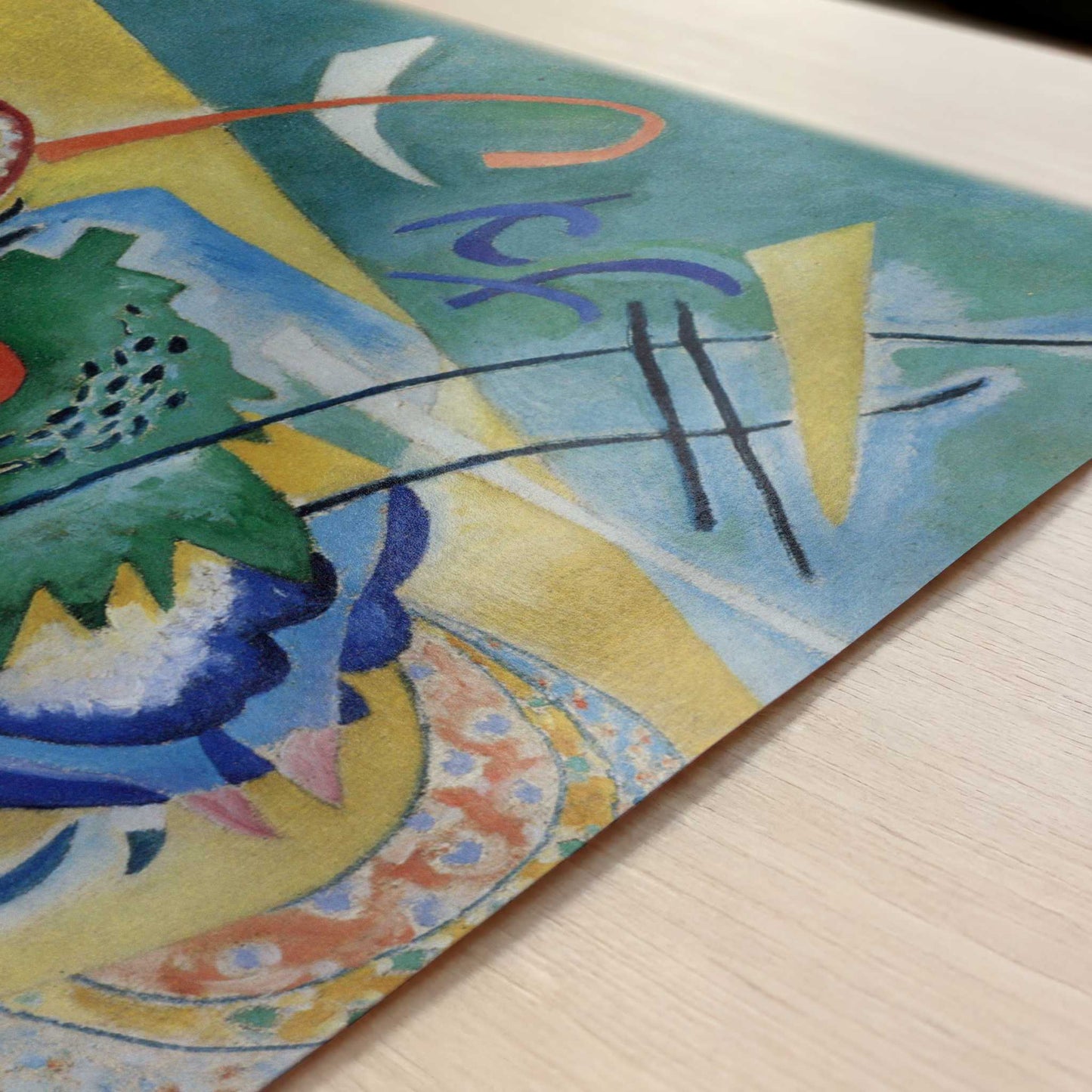 Red Oval (1920) by Wassily Kandinsky – Art Print - Close-up detail of the art print