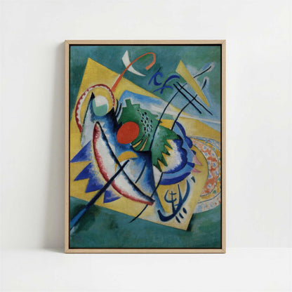 Framed Canvas - Framed canvas in oak color frame