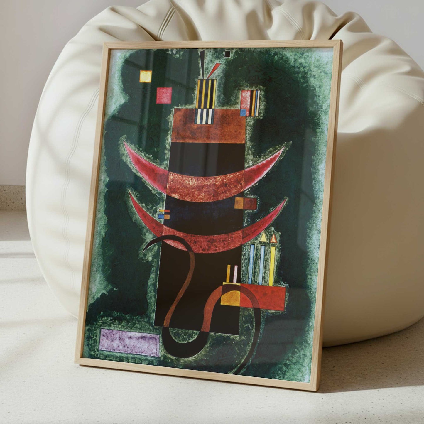 Red Segments (1927) by Wassily Kandinsky – Art Print - Interior inspiration