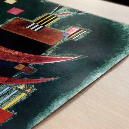 Red Segments (1927) by Wassily Kandinsky – Art Print - Close-up detail of the art print