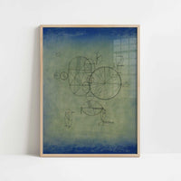 Round Poetry (1933) by Wassily Kandinsky – Art Print - Art print in oak frame