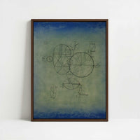 Framed Canvas - Framed canvas in dark wood color frame