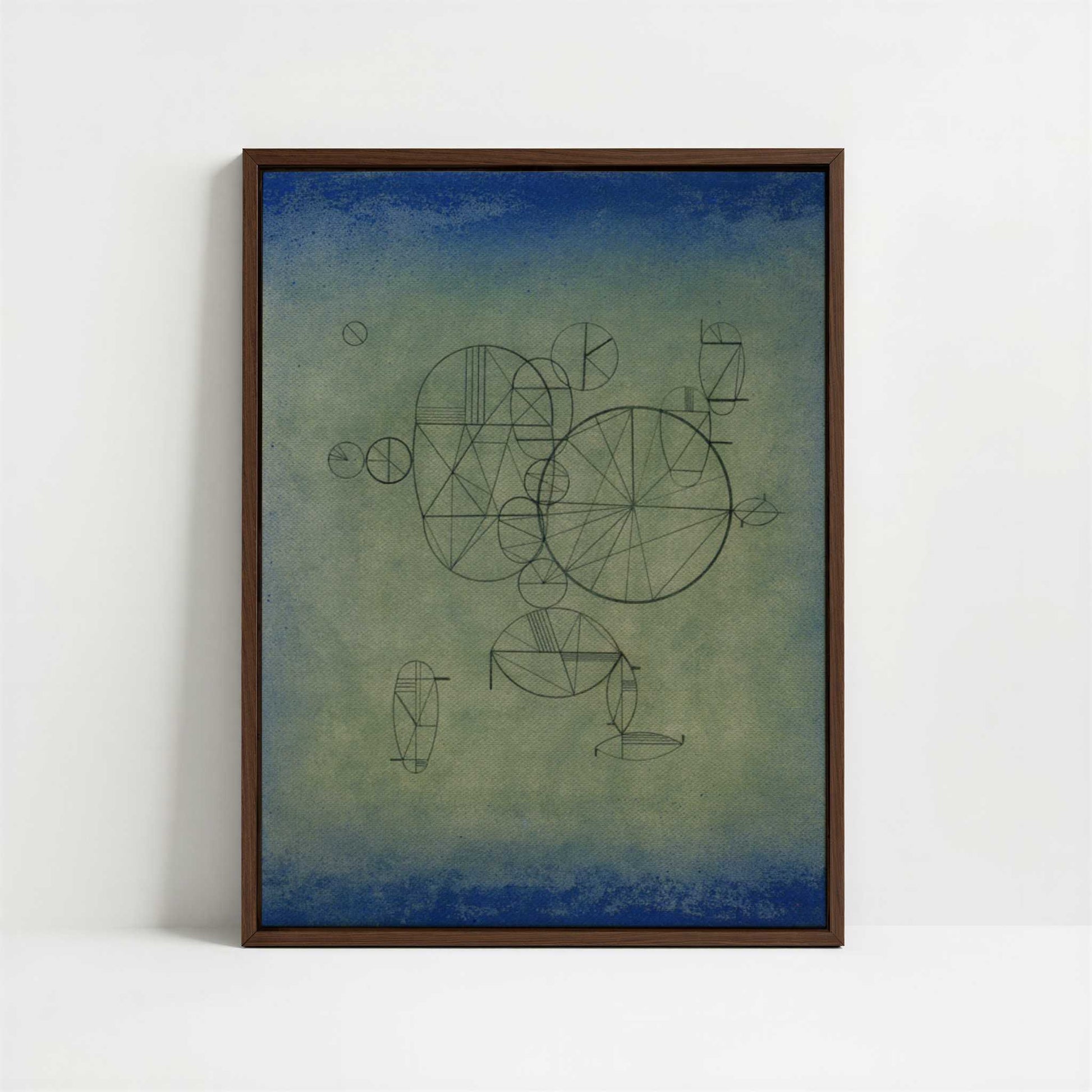 Framed Canvas - Framed canvas in dark wood color frame