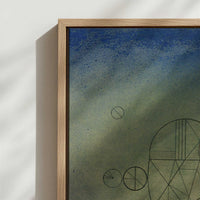 Framed Canvas - Close-up detail and texture of the framed canvas