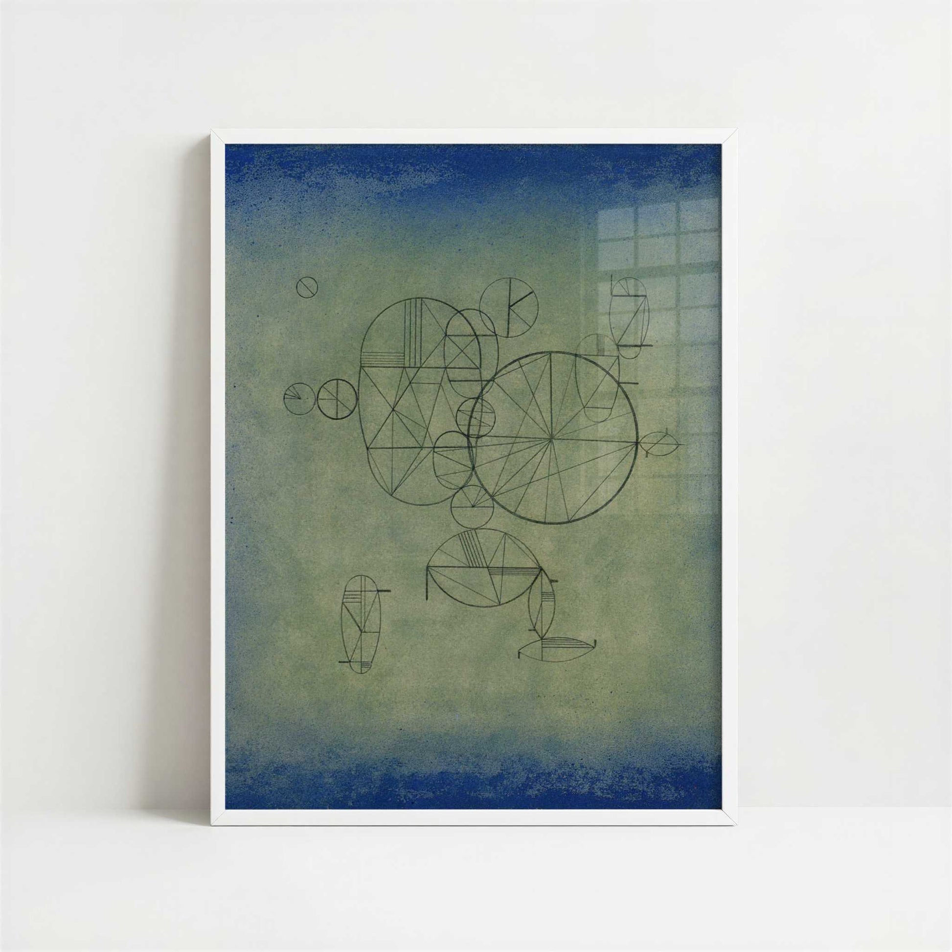 Round Poetry (1933) by Wassily Kandinsky – Art Print - Art print in white frame