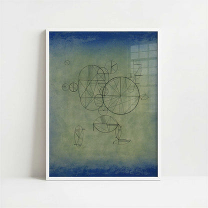 Round Poetry (1933) by Wassily Kandinsky – Art Print - Art print in white frame