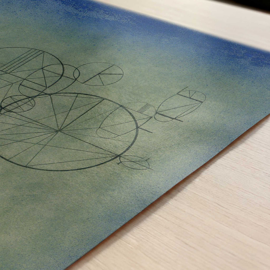 Round Poetry (1933) by Wassily Kandinsky – Art Print - Close-up detail of the art print