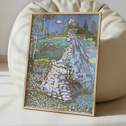 Russian Beauty in a Landscape (1903-4) by Wassily Kandinsky – Art Print - Interior inspiration