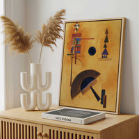 Framed Canvas - Framed canvas in a stylish interior setting