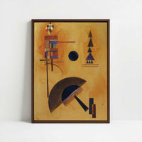 Framed Canvas - Framed canvas in dark wood color frame