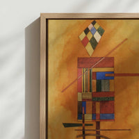 Framed Canvas - Close-up detail and texture of the framed canvas