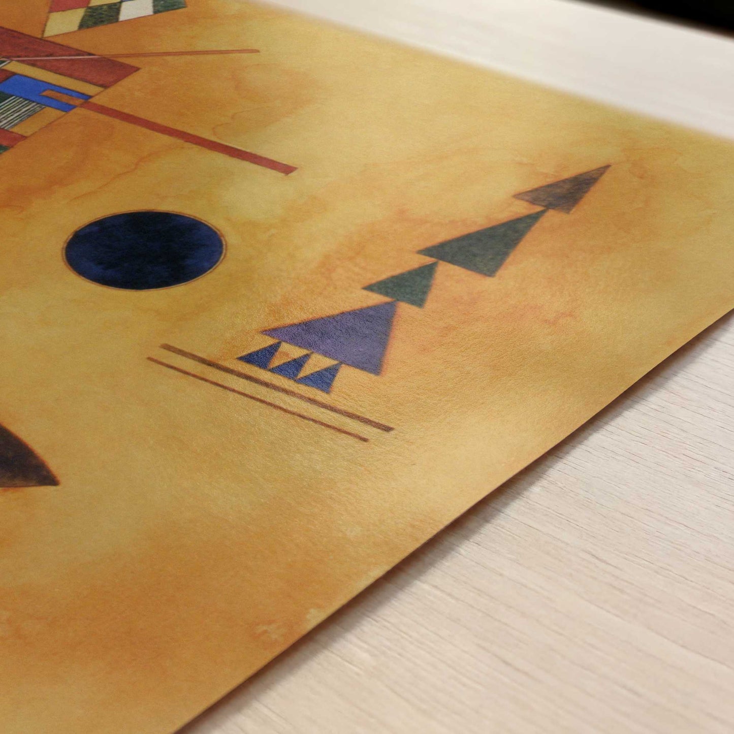 Semicircle (1927) by Wassily Kandinsky – Art Print - Close-up detail of the art print