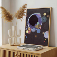 Framed Canvas - Framed canvas in a stylish interior setting