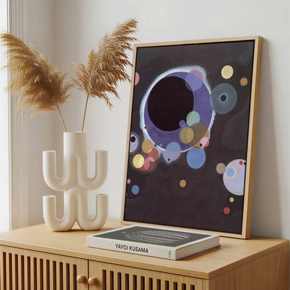 Framed Canvas - Framed canvas in a stylish interior setting