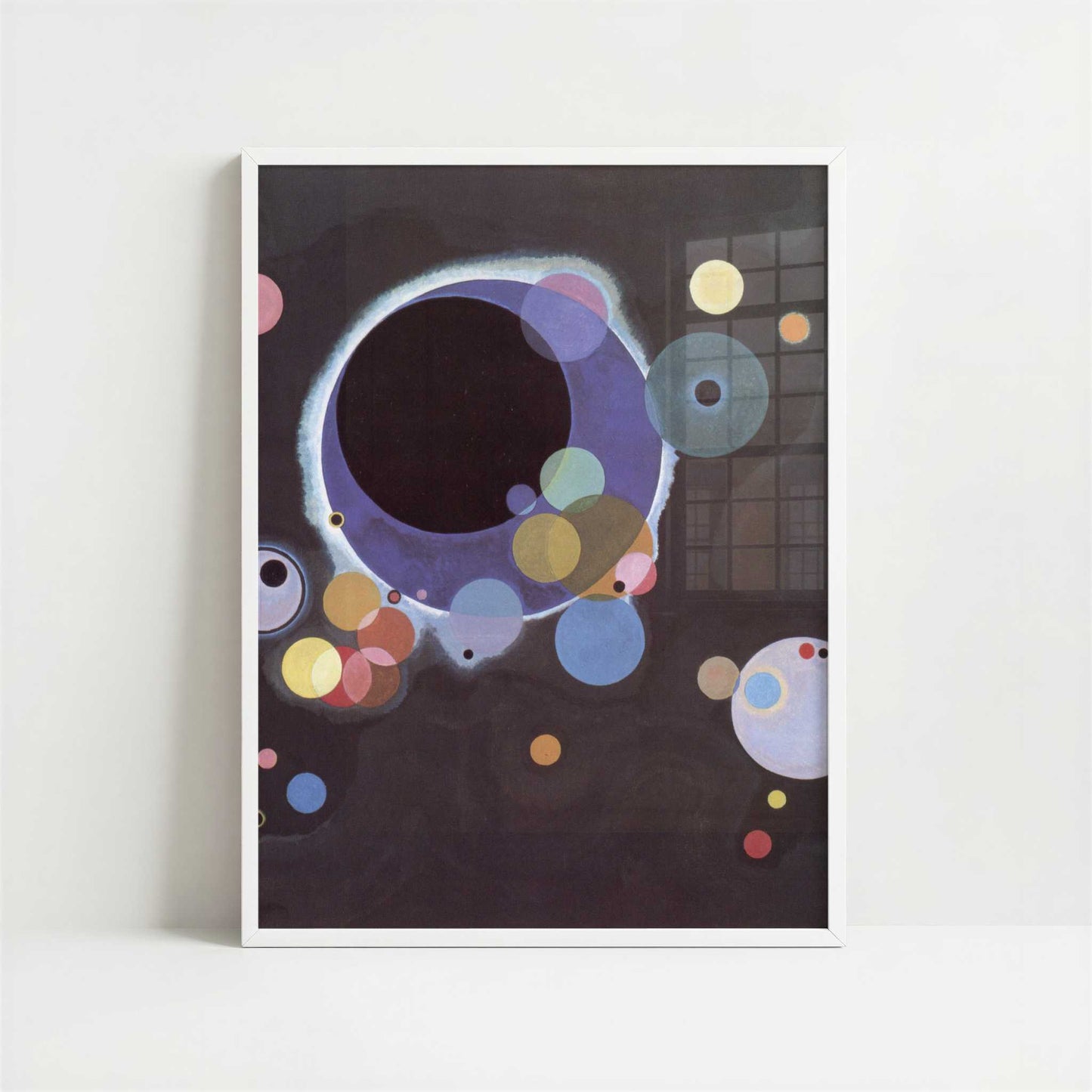 Several Circles (1926) by Kandinsky – Art Print - Art print in white frame