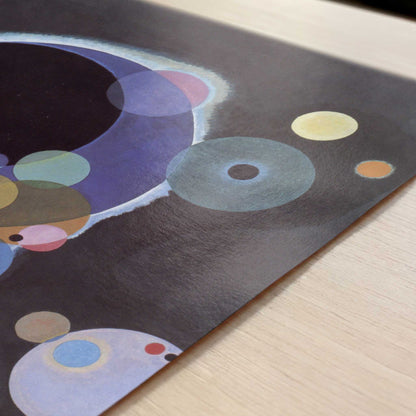 Several Circles (1926) by Kandinsky – Art Print - Close-up detail of the art print