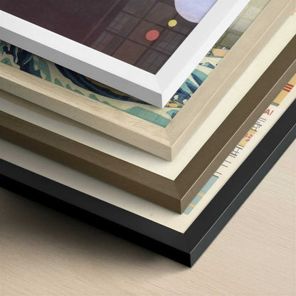 Several Circles (1926) by Kandinsky – Art Print - Close-up detail of the different frames