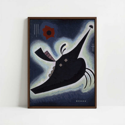 Framed Canvas - Framed canvas in dark wood color frame