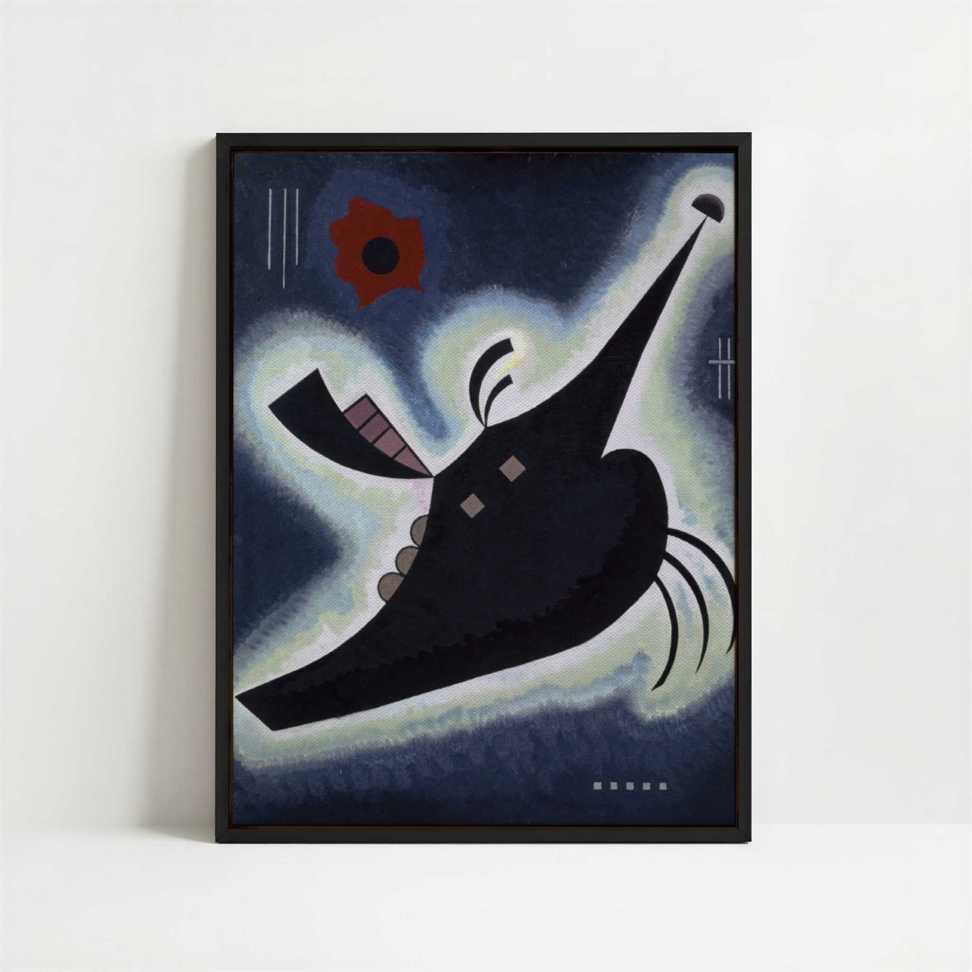 Framed Canvas - Framed canvas in black frame