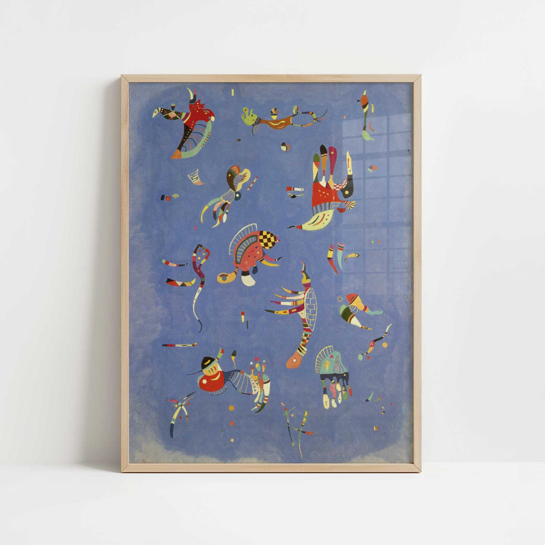 Sky Blue (1940) by Wassily Kandinsky – Art Print - Art print in oak frame