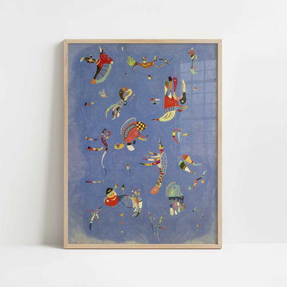 Sky Blue (1940) by Wassily Kandinsky – Art Print - Art print in oak frame